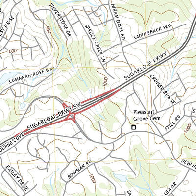 United States Geological Survey Lawrenceville, GA (2020, 24000-Scale) digital map