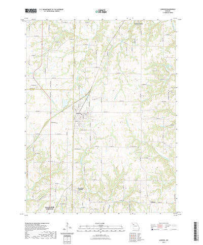 United States Geological Survey Lawson, MO (2021, 24000-Scale) digital map
