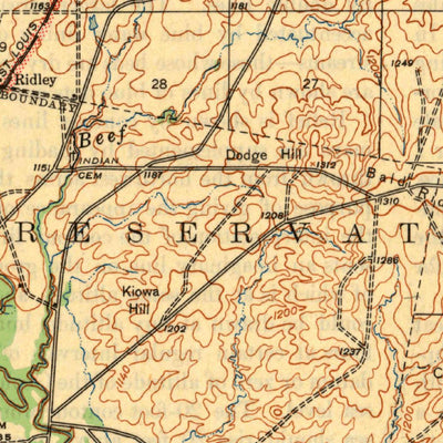 United States Geological Survey Lawton, OK (1946, 62500-Scale) digital map
