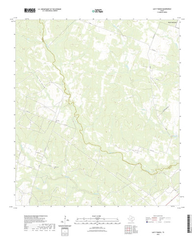 United States Geological Survey Lazy F Ranch, TX (2022, 24000-Scale) digital map