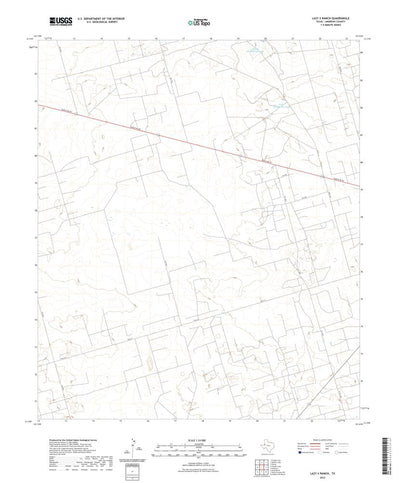 United States Geological Survey Lazy X Ranch, TX (2022, 24000-Scale) digital map