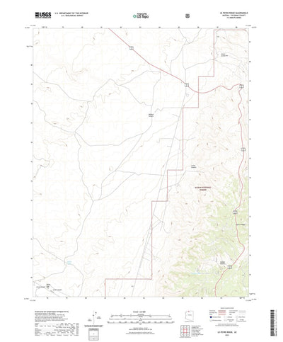 United States Geological Survey Le Fevre Ridge, AZ (2021, 24000-Scale) digital map