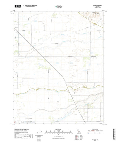 United States Geological Survey Le Grand, CA (2021, 24000-Scale) digital map