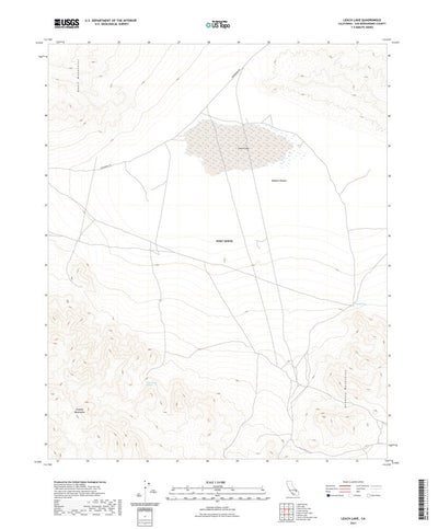 United States Geological Survey Leach Lake, CA (2021, 24000-Scale) digital map