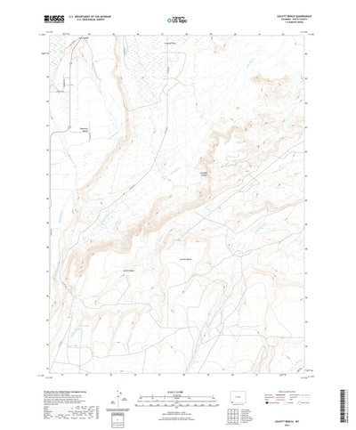 United States Geological Survey Leavitt Bench, WY (2021, 24000-Scale) digital map
