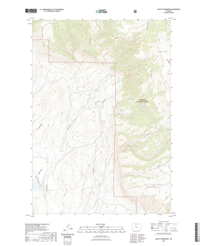 United States Geological Survey Leavitt Reservoir, WY (2021, 24000-Scale) digital map