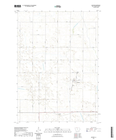 United States Geological Survey Ledyard, IA (2022, 24000-Scale) digital map