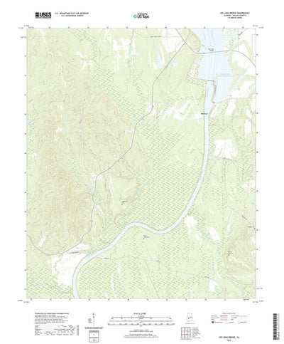 United States Geological Survey Lee Long Bridge, AL (2020, 24000-Scale) digital map