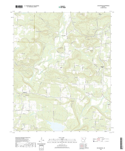 United States Geological Survey Lee Mountain, AR (2020, 24000-Scale) digital map