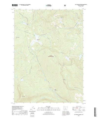 United States Geological Survey Lee Thomas Crossing, OR (2020, 24000-Scale) digital map