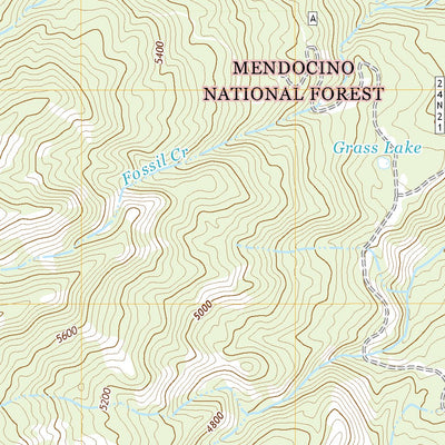 United States Geological Survey Leech Lake Mountain, CA (2021, 24000-Scale) digital map