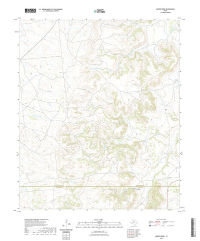 United States Geological Survey Leeper Creek, TX (2022, 24000-Scale) digital map