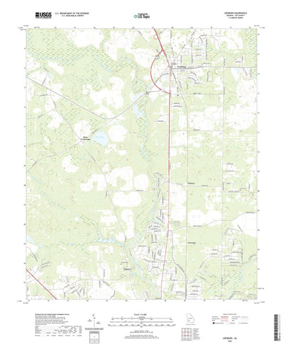 United States Geological Survey Leesburg, GA (2020, 24000-Scale) digital map