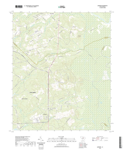 United States Geological Survey Leesburg, SC (2020, 24000-Scale) digital map