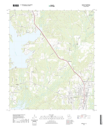 United States Geological Survey Leesville, LA (2020, 24000-Scale) digital map