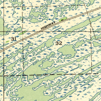 United States Geological Survey Leeville, LA (1935, 31680-Scale) digital map
