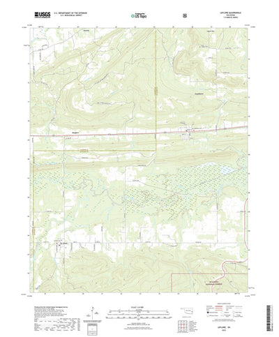 United States Geological Survey Leflore, OK (2022, 24000-Scale) digital map