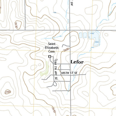 United States Geological Survey Lefor, ND (2020, 24000-Scale) digital map