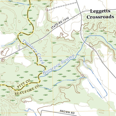 United States Geological Survey Leggetts Crossroads, NC (2022, 24000-Scale) digital map