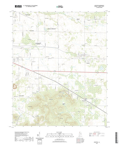United States Geological Survey Leighton, AL (2020, 24000-Scale) digital map