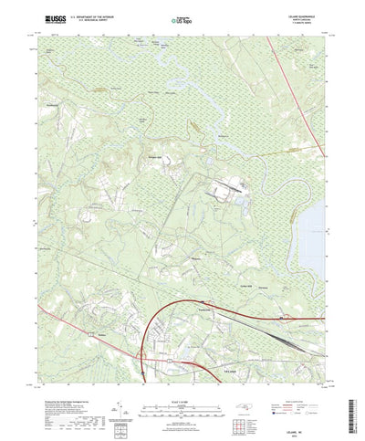 United States Geological Survey Leland, NC (2022, 24000-Scale) digital map