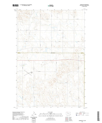 United States Geological Survey Lemmon NE, SD (2021, 24000-Scale) digital map