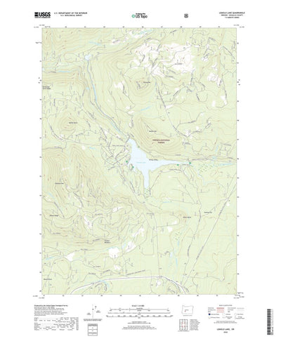 United States Geological Survey Lemolo Lake, OR (2020, 24000-Scale) digital map