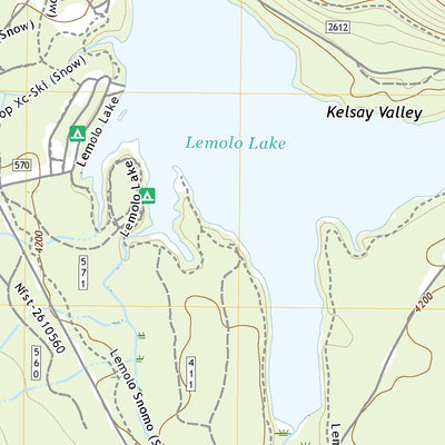 United States Geological Survey Lemolo Lake, OR (2020, 24000-Scale) digital map