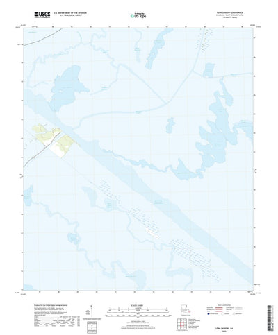 United States Geological Survey Lena Lagoon, LA (2020, 24000-Scale) digital map