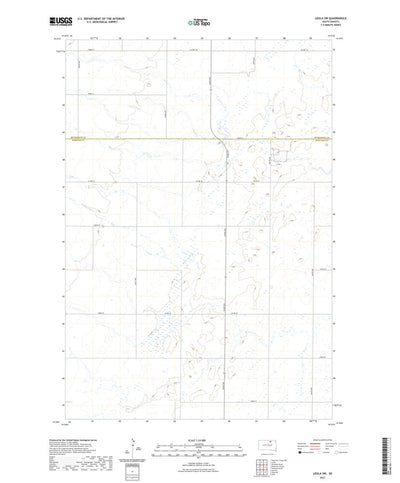 United States Geological Survey Leola SW, SD (2021, 24000-Scale) digital map