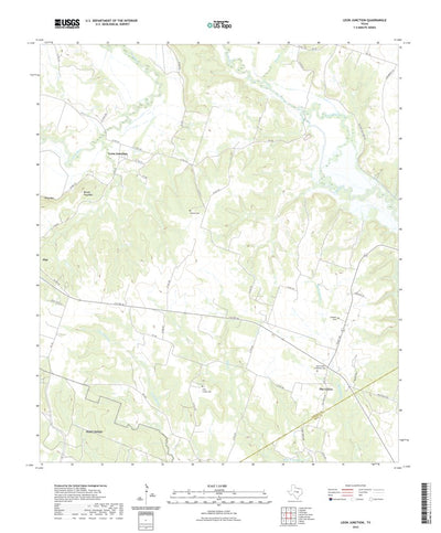 United States Geological Survey Leon Junction, TX (2022, 24000-Scale) digital map