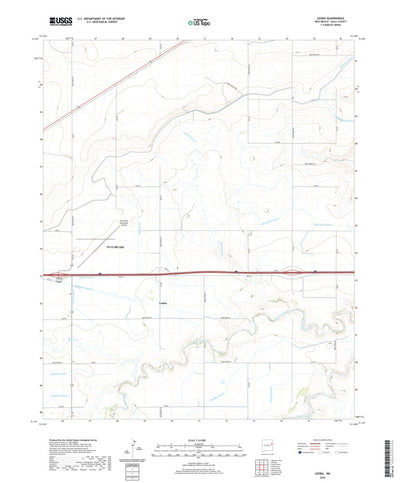 United States Geological Survey Lesbia, NM (2020, 24000-Scale) digital map