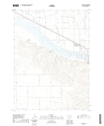 United States Geological Survey Lewellen, NE (2021, 24000-Scale) digital map