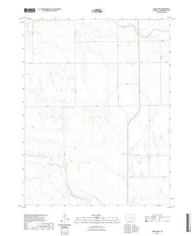United States Geological Survey Lewis Lake, CO (2022, 24000-Scale) digital map
