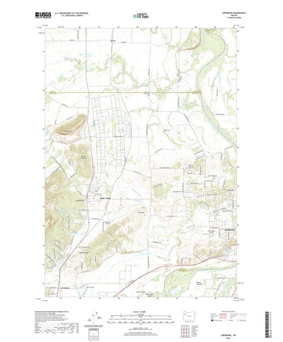 United States Geological Survey Lewisburg, OR (2020, 24000-Scale) digital map