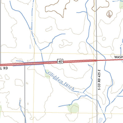 United States Geological Survey Lewisville, IN (2022, 24000-Scale) digital map