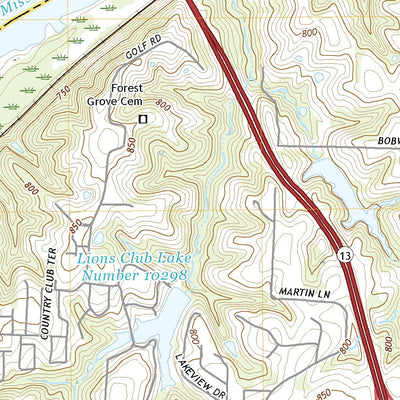 United States Geological Survey Lexington East, MO (2021, 24000-Scale) digital map