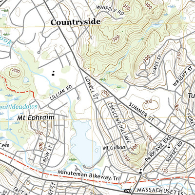 United States Geological Survey Lexington, MA (2021, 24000-Scale) digital map