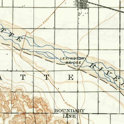 United States Geological Survey Lexington, NE (1899, 125000-Scale) digital map