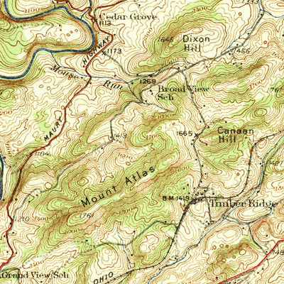 United States Geological Survey Lexington, VA (1937, 62500-Scale) digital map