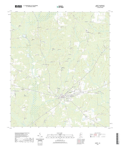 United States Geological Survey Liberty, MS (2020, 24000-Scale) digital map