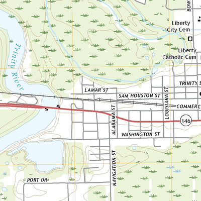 United States Geological Survey Liberty, TX (2022, 24000-Scale) digital map