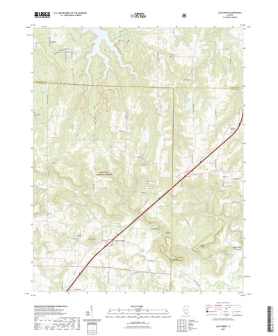 United States Geological Survey Lick Creek, IL (2021, 24000-Scale) digital map