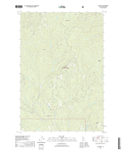 United States Geological Survey Lick Point, ID (2020, 24000-Scale) digital map