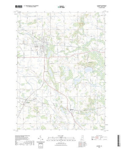 United States Geological Survey Ligonier, IN (2022, 24000-Scale) digital map