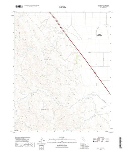 United States Geological Survey Lillis Ranch, CA (2021, 24000-Scale) digital map
