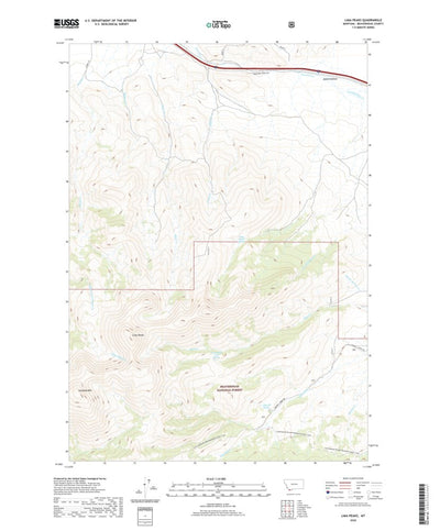 United States Geological Survey Lima Peaks, MT (2020, 24000-Scale) digital map