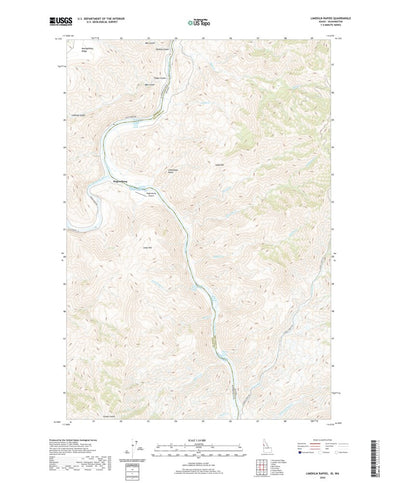 United States Geological Survey Limekiln Rapids, ID (2020, 24000-Scale) digital map