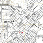 United States Geological Survey Lincoln East, IL (2021, 24000-Scale) digital map