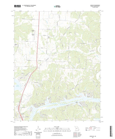 United States Geological Survey Lincoln SE, MO (2021, 24000-Scale) digital map